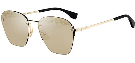 fendi 55mm aviator sunglasses|Fendi geometric rimless aviator sunglasses.